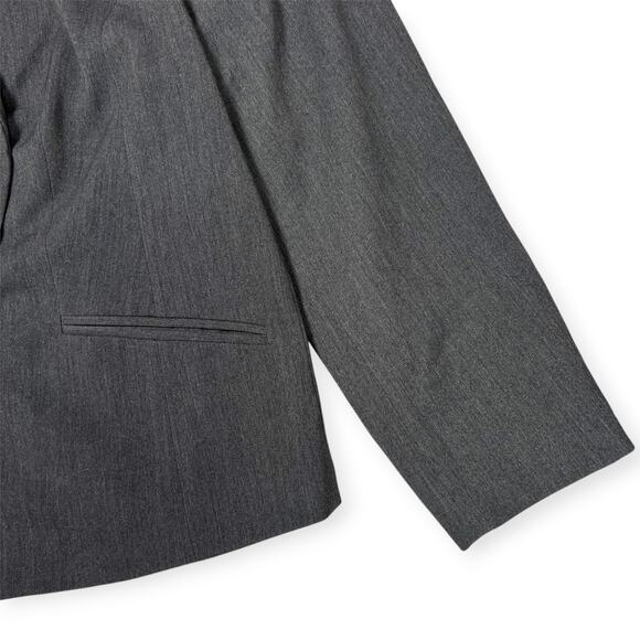 NEW MM LaFleur The Roxane Double Breasted Blazer Light Twill +1 1X Charcoal NWOT - Picture 11 of 15